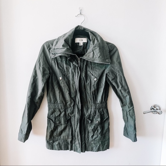 Green Forever21 Spring Jacket - Picture 1 of 4